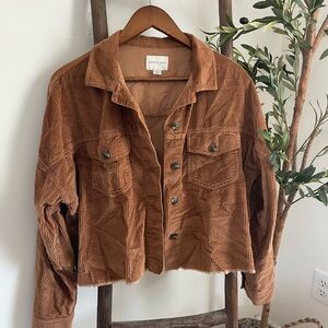 American Eagle Cropped Corduroy Jacket